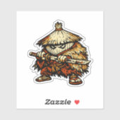 Onion Outlaw — Funny Vegetable Lone Ronin Vintage  シール (シート)