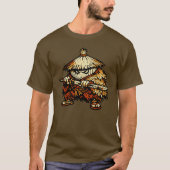 Onion Outlaw — Funny Vegetable Lone Ronin Vintage  Tシャツ (正面)