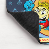 Onion & Pea blue mousepad. マウスパッド (コーナー)