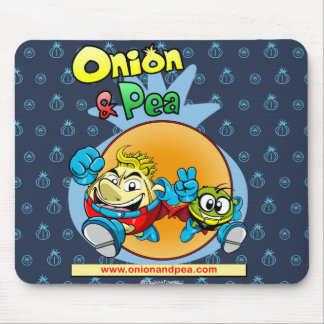 Onion & Pea blue mousepad. マウスパッド