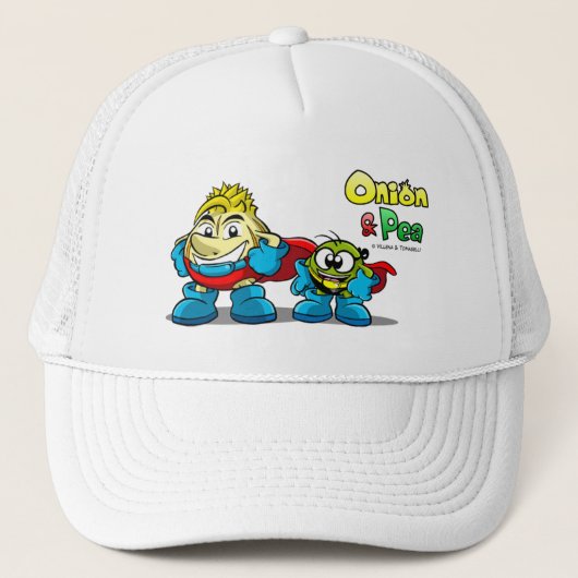 Onion & Pea characters hat. キャップ (正面)