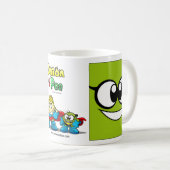Onion & Pea eyes mug. コーヒーマグカップ (正面右)