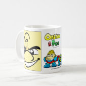 Onion & Pea eyes mug. コーヒーマグカップ (正面左)