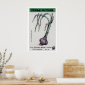 Onion Plant - Matchbox Print - Aesthetic Wall Art ポスター (キッチン)