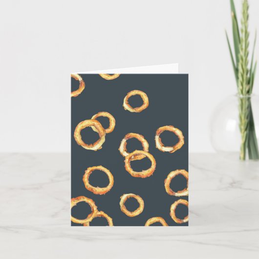 Onion rings Greeting Card カード (正面)