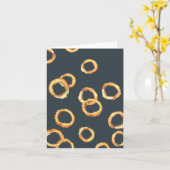 Onion rings Greeting Card カード (黄色い花)