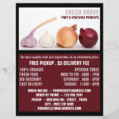 Onions & Garlic, Greengrocers Advertising チラシ (正面)