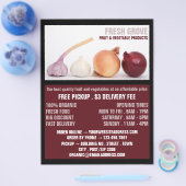 Onions & Garlic, Greengrocers Advertising チラシ (シングル)