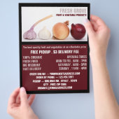 Onions & Garlic, Greengrocers Advertising チラシ (手)