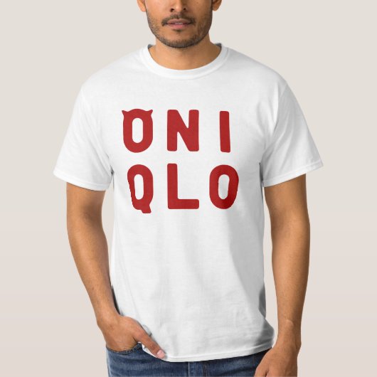 ONIQLOの血の若者のワイシャツ Tシャツ (正面)