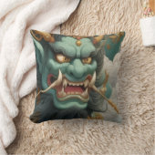 Oni's Wrath Throw Pillow クッション (ブランケット)