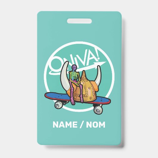 ONIVA! ヴァイキング・スケルトンバッジ バッジ (Front)