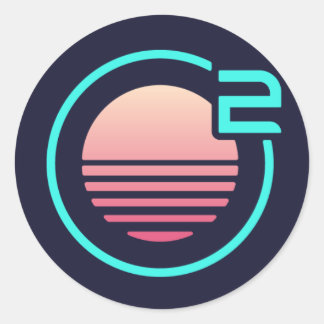 Onivim 2 – ラウンドロゴシール ラウンドシール