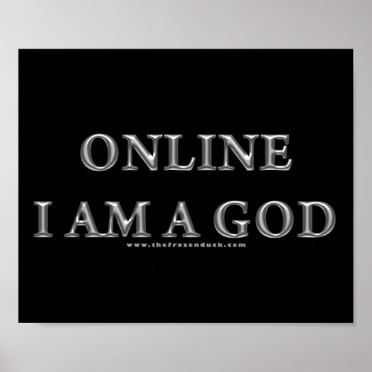 Online I am a God ポスター (正面)