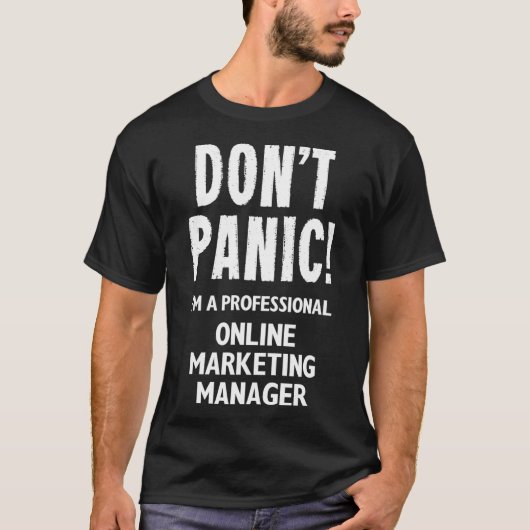 Online Marketing Manager  Tシャツ (正面)
