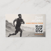 Online Personal Trainer QR Code 名刺 (正面)
