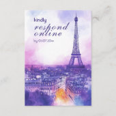 Online Reply Request Amour Éternel RSVP Card  エンクロージャーカード (正面)