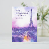 Online Reply Request Amour Éternel RSVP Card エンクロージャーカード (スタンド正面)