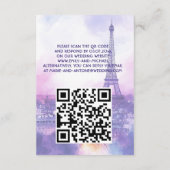 Online Reply Request Amour Éternel RSVP Card  エンクロージャーカード (裏面)