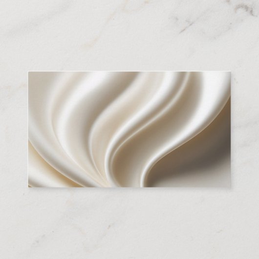 Online RSVP QR Code ivory white satin website 名刺 (裏面)