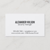 Online Security | Modern Tech 名刺 (裏面)