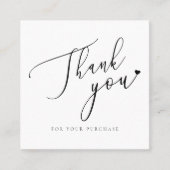 Online Shop Promotional QR Code Thank You Inserts スクエア名刺 (正面)