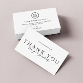 Online Store Order Packaging Thank You Inserts 名刺