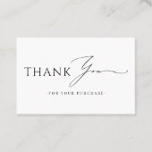 Online Store Promotional Thank You Business Insert 名刺 (正面)