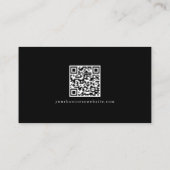 Online Store Thank You QR Code website Black 名刺 (裏面)
