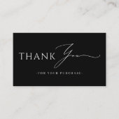 Online Store Thank You QR Code website Black 名刺 (正面)