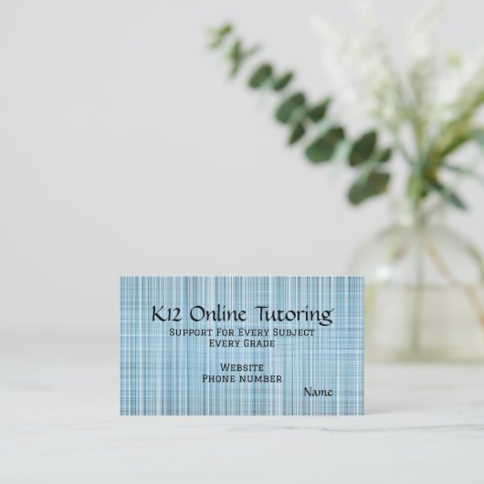 “Online Turoring” Business Card 名刺 (スタンド正面)