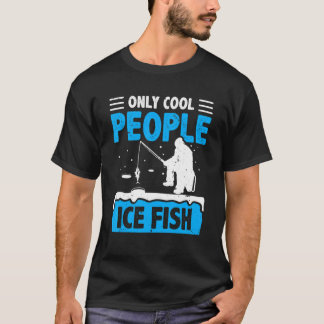 Only カッコいい People氷魚魚釣り棒氷フィッシャーC Tシャツ