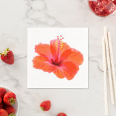 Only a Hibiscus Blossom +あなたのテキストとアイディア スタンダードカクテルナプキン (インサイチュ)