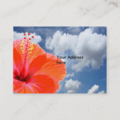 Only a Hibiscus Blossom +あなたのテキストとアイディア 名刺 (裏面)