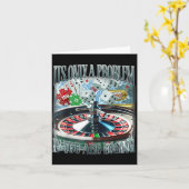 Only A Problem If You're Losing Funny Gambling Boo カード (黄色い花)