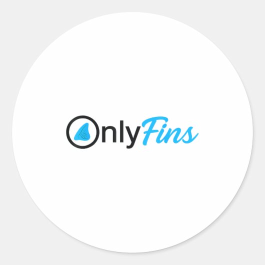 Only Adise Fins Funny B Salmon And Steelhead Fishi ラウンドシール (正面)