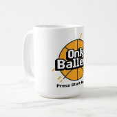 Only Ballers: Press Start to Join コーヒーマグ (ピクセル コーヒーマグカップ (正面左)