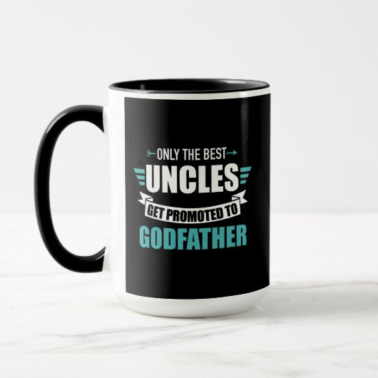 Only best uncles get promoted to godfather マグカップ (左)