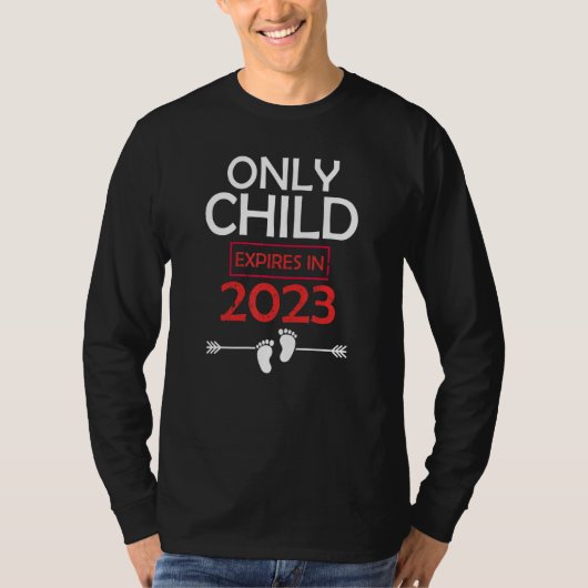Only Child Expires 2023 Big Sister Big Brother Ann Tシャツ (正面)