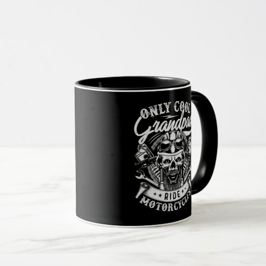 Only Coll Grandpas Ride Motorcycles Mug マグカップ (正面右)
