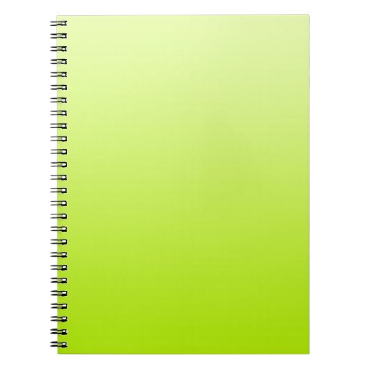 ONLY COLOR グラデーション - スプリンググリーン ノートブック (正面)