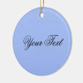 ONLY COLOR/淡い青+テキスト セラミックオーナメント (左)