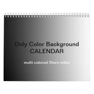 Only Color Backgrカレンダー数々の- – 色付き星 カレンダー