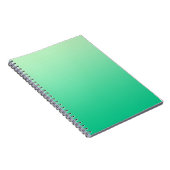 ONLY COLOR gradients - オシャレなocean green ノートブック (右側)