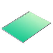 ONLY COLOR gradients - オシャレなocean green ノートブック (左側)