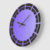 ONLY COLOR GRADIENTS violet – リングクロック顔 ラージ壁時計 (傾斜)