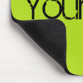 ONLY COLOR / light green + your text マウスパッド (コーナー)