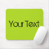 ONLY COLOR / light green + your text マウスパッド (マウス)