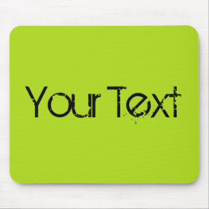ONLY COLOR / light green + your text マウスパッド