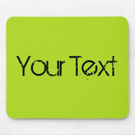 ONLY COLOR / light green + your text マウスパッド (正面)